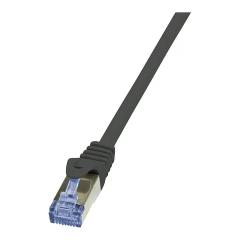 LogiLink Patchkabel, Kat. 6A, S/FTP, 1,5 m, schwarz – Bild 1