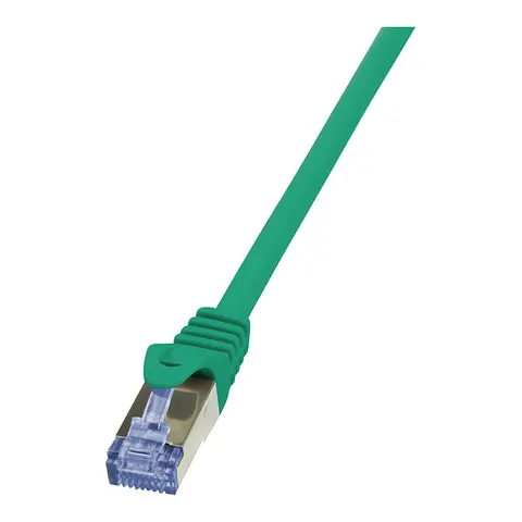 LogiLink Patchkabel, Kat. 6A, S/FTP, 1,0 m, grün – Bild 1