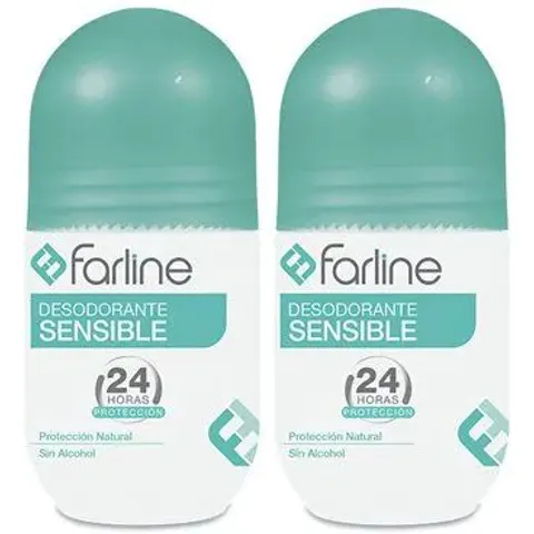 Farline Desodorante Sensitive Dúo 50ml x2 – imagen 1