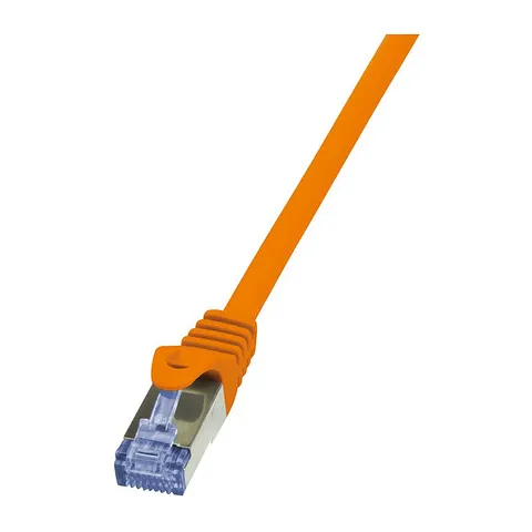LogiLink Patchkabel, Kat. 6A, S/FTP, 3,0 m, orange – Bild 1