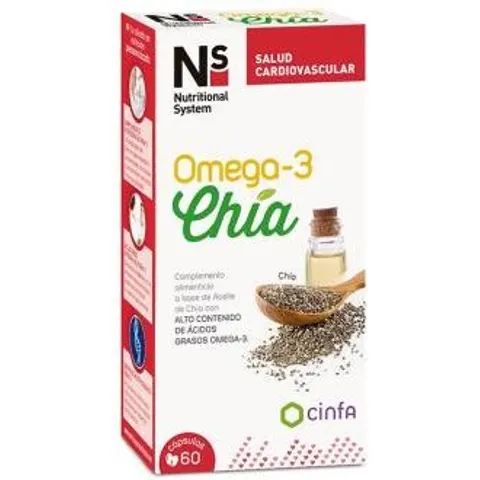 Ns ns omega 3 chia 60 caps – imagen 1