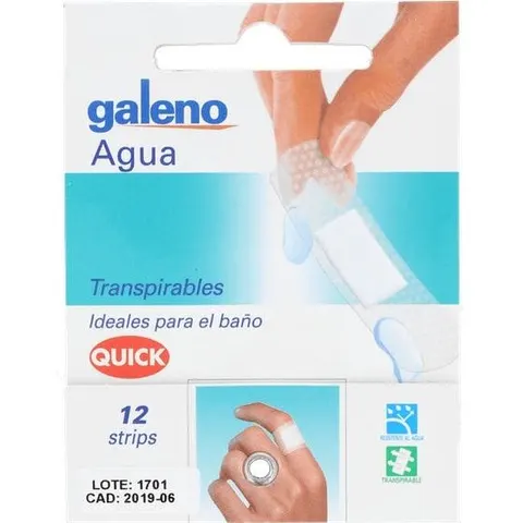 Galeno tiritas quit-rap plast transp 12 u – imagen 1