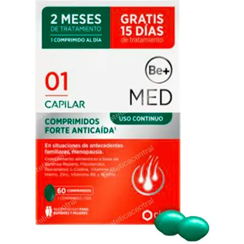 Be+ Med Capilar Uso Continuo Forte 60comp – imagen 1