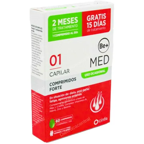Be+ Med Capilar Uso Ocasional Forte 60comp – imagen 1