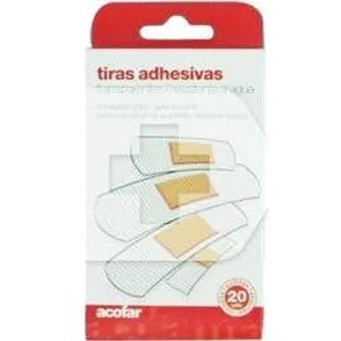 ACOFAR Tiras Plástico Transparente 20 uds – imagen 1