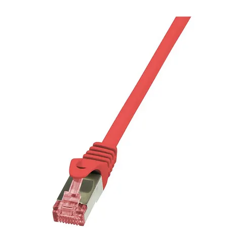 LogiLink Patchkabel, Kat. 6, S/FTP, 0,5 m, rot – Bild 1