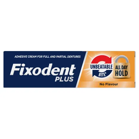 Fixodent Plus Unbeatable Besthold Bite Adhesive Cream 40g – image 1