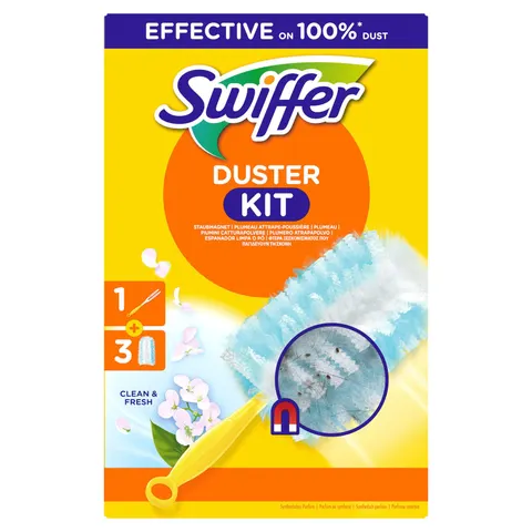 Swiffer Duster-kit 1 houder en 3 doekjes – afbeelding 1