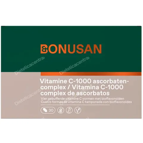 Bonusan vitamina c 1000 complejo de ascorbatos 30comp. – imagen 1