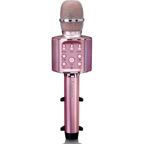 Lenco Karaoke Microfoon – Bluetooth – Speaker en Lichteffecten – BMC-090PK - Roze – afbeelding 1
