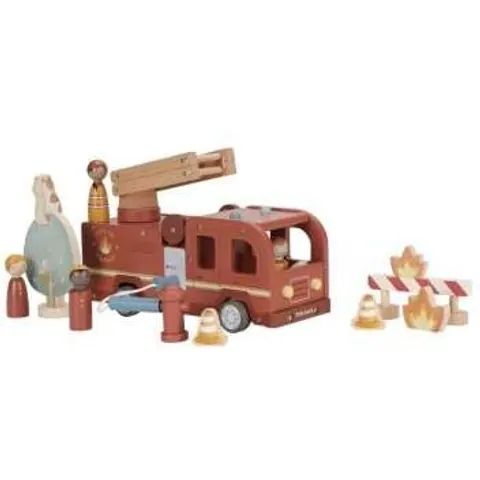 LITTLE DUTCH Holz Feuerwehrauto - Set – Bild 1