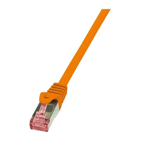 LogiLink Patchkabel, Kat. 6, S/FTP, 1,0 m, orange – Bild 1