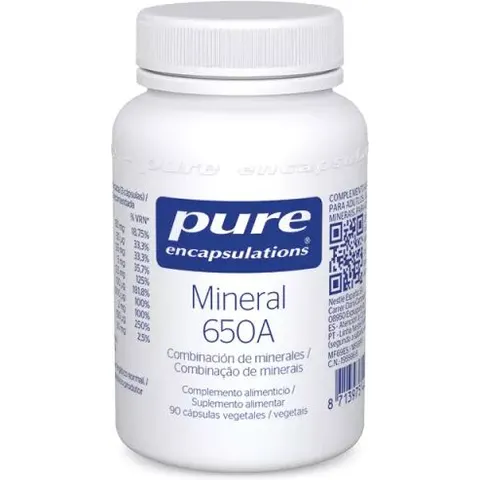 Pure Encapsulations Mineral 650A x90 Cápsulas – imagen 1