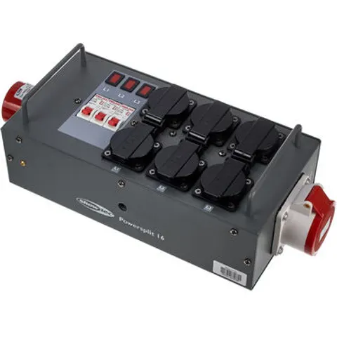 Showgear Split-Power 16 CEE 16 Split mit Sicherungen - Stroomverdeler – afbeelding 1