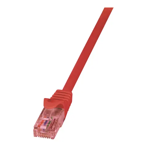 LogiLink 2m Cat.6 U/UTP networking cable Red Cat6 U/UTP (UTP) – image 1