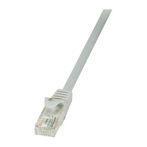 LogiLink Professional Patchkabel Ecoline, Cat.6, U/UTP, grijs, 0,25 m – afbeelding 1