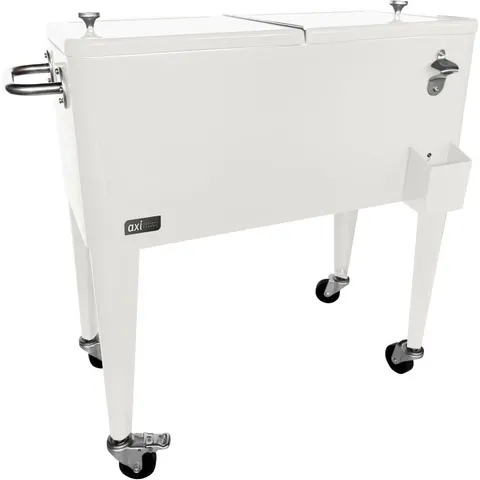 Axi Nevera con ruedas, color blanco, 76 litros – imagen 1