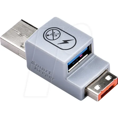SmartKeeper Basic "USB-A Port" Smart Data Blocker orange – Bild 1