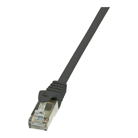 LogiLink Patchkabel, Kat. 5e, F/UTP, 5,0 m, schwarz – Bild 1