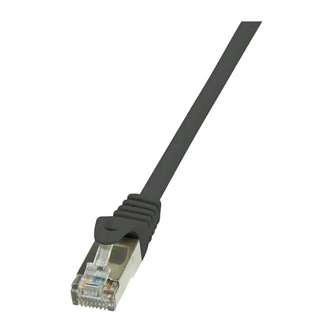 LogiLink Patchkabel, Kat. 5e, U/UTP, 2,0 m, schwarz – Bild 1