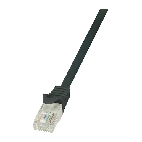 LogiLink Patchkabel, Kat. 5e, U/UTP, 3,0 m, schwarz – Bild 1