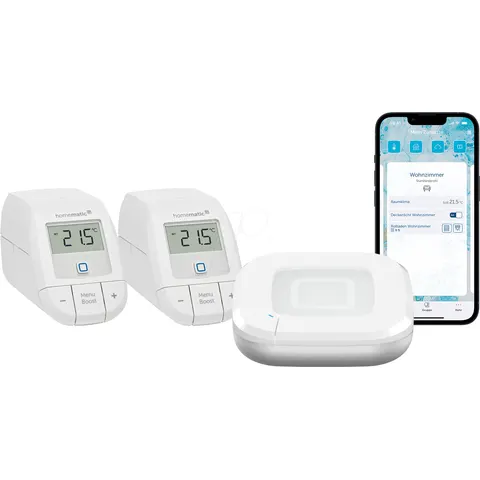HOMEMATIC IP HMIP HAP2-ETRVB2 - Heating starter bundle for 2 radiators – image 1