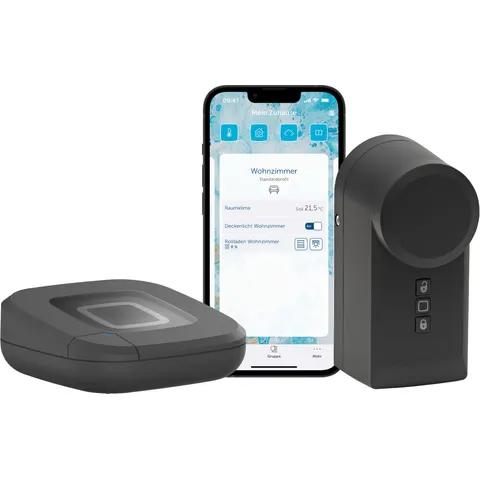 HOMEMATIC IP HMIP HAP2-DLA - Access starter bundle, door lock drive anthracite – image 1
