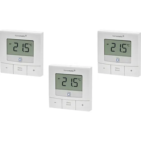 HOMEMATIC IP HMIP WTH-B-3 - Wall-Mounted Thermostat - Basic, 3-Pack – image 1