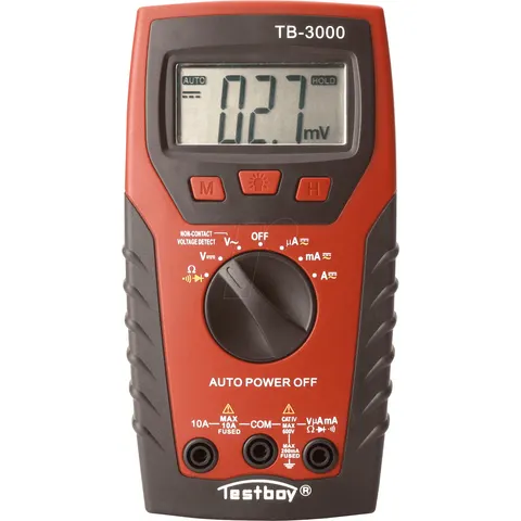 TESTBOY 3000 - Digital multimeter with voltage sensor and LED lamp – image 1