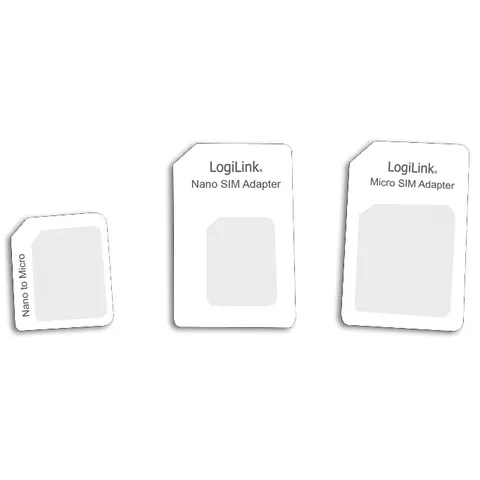 Logilink Dual SIM Card Adapter nano-> micro, standard – Bild 1