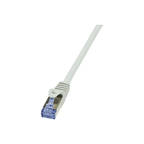 Patchcord LogiLink CQ3112S Cat.6A S/ftp 20m szary – zdjęcie 1