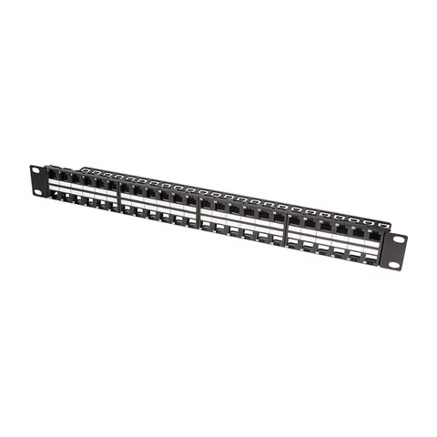 LogiLink 19, Keystone Patch Panel, unbestückt, 48 Port – Bild 1