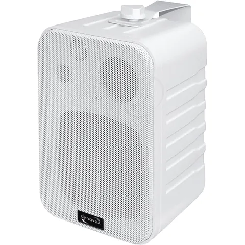 DYNAVOX 202996 - Mini-Box 3 Wege speaker with bracket, white, pair – image 1