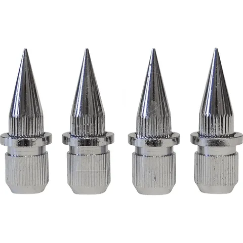 DYNAVOX 204608 - Spikes/absorbers, four-pack, chrome – image 1