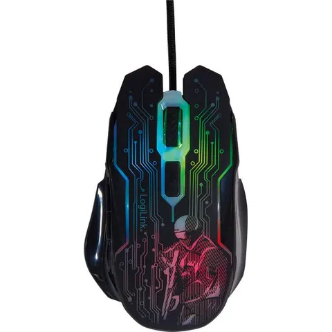 LOGILINK ID0137 - Wired Mouse, USB, gaming, 6 buttons – image 1