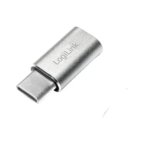 LogiLink USB Adapter, USB-C Stecker - Micro USB Kupplung – Bild 1