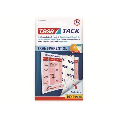 tesa Tack Doppelseitige Klebepads XL – Bild 1