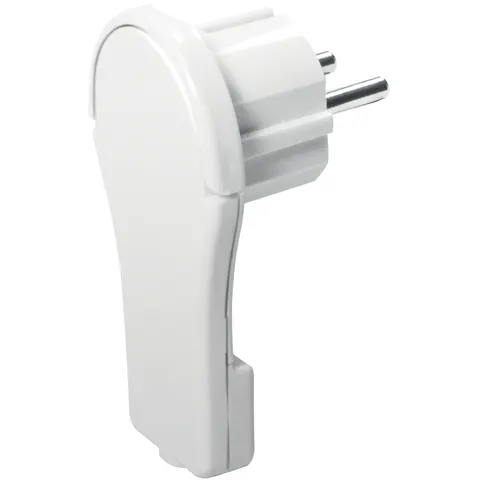 LogiLink Power plug for self assembling. CEE 7/7 (90�). flat. white – image 1
