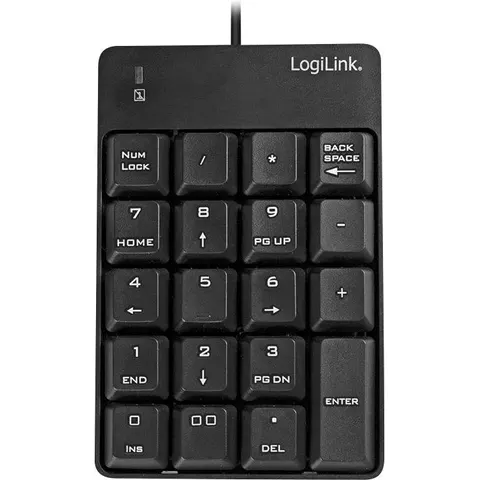 LogiLink ID0184 numeric keypad Laptop Black – image 1