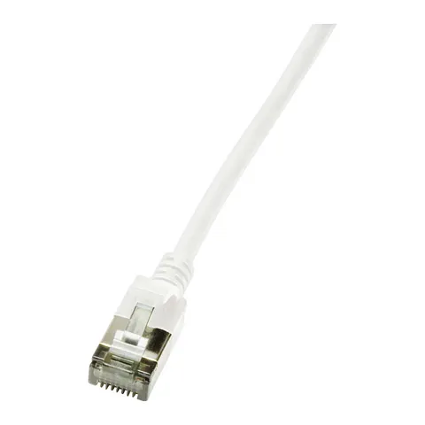 LogiLink Patchkabel Ultraflex, Kat. 6A, U/FTP, 3,0 m, weiß – Bild 1