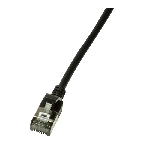 LogiLink Patchkabel Ultraflex, Kat. 6A, U/FTP, 2,0 m,schwarz – Bild 1