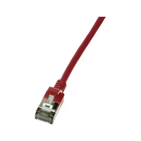 LogiLink Patchkabel Ultraflex, Kat. 6A, U/FTP, 0,5 m, rot – Bild 1