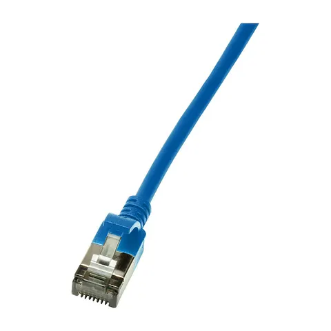 LogiLink Patchkabel Ultraflex, Kat. 6A, U/FTP, 0,5 m, blau – Bild 1