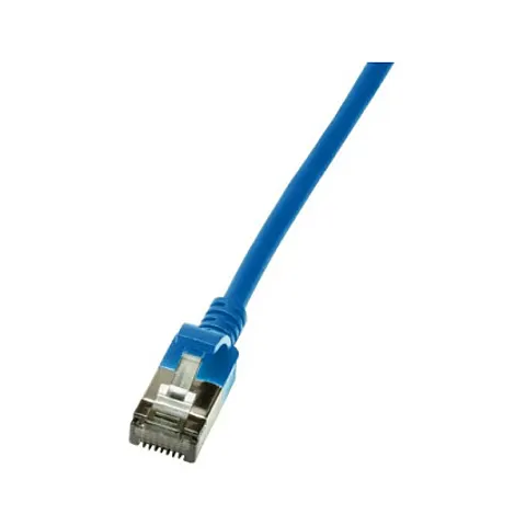 LogiLink Slim U/FTP networking cable Blue 5 m Cat6a U/FTP (STP) – image 1