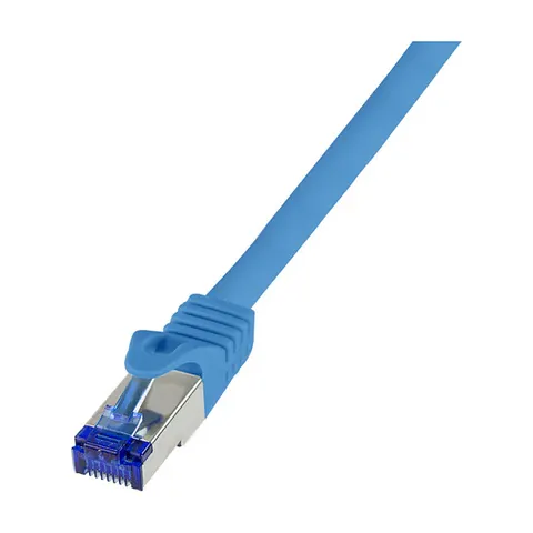 LogiLink C6A036S networking cable Blue 1 m Cat6a S/FTP (S-STP) – image 1