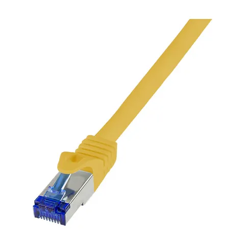 LogiLink C6A077S networking cable Yellow 5 m Cat6a S/FTP (S-STP) – image 1