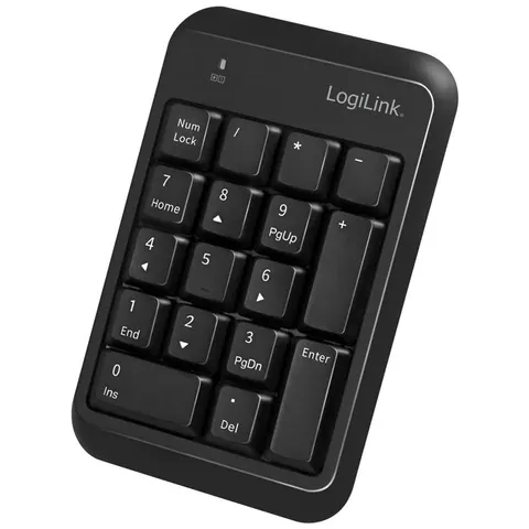 LogiLink ID0201 numeric keypad Laptop Bluetooth Black – image 1