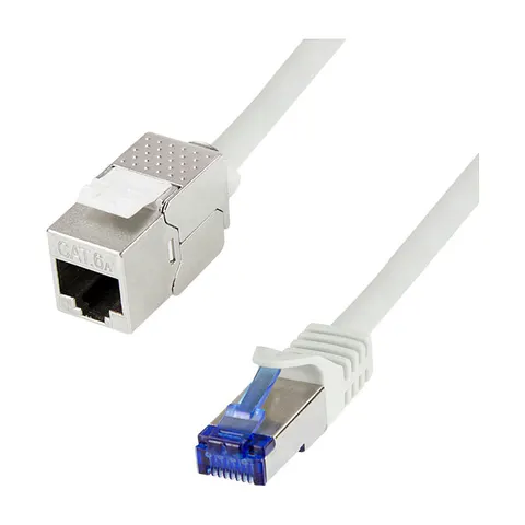 LogiLink CC5062S networking cable Grey 3 m Cat6a S/FTP (S-STP) – image 1