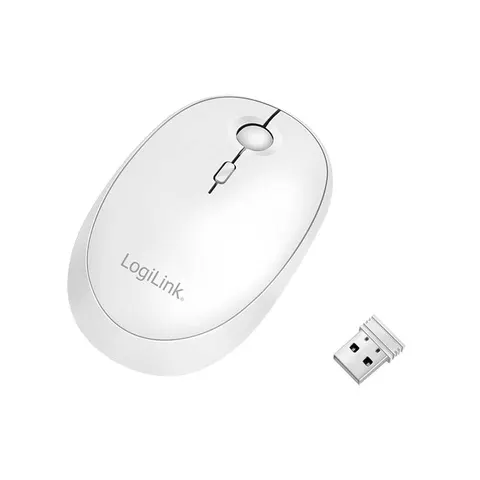 LOGILINK ID0205 - Wireless Mouse, bluetooth, 2.4 GHz, white – image 1