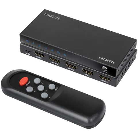 LOGILINK HD0056 - Conmutador HDMI Matrix 4x1 – imagen 1